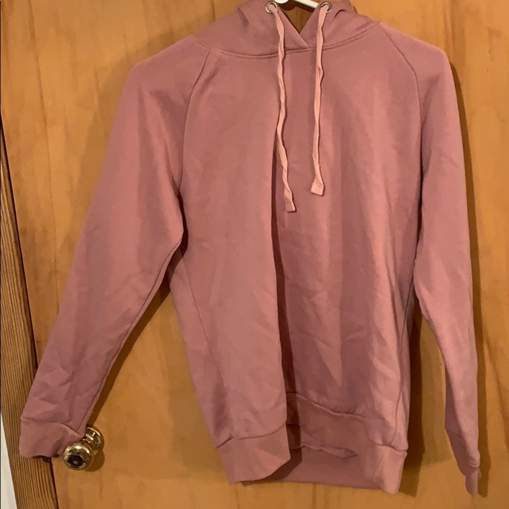 pink hoodie